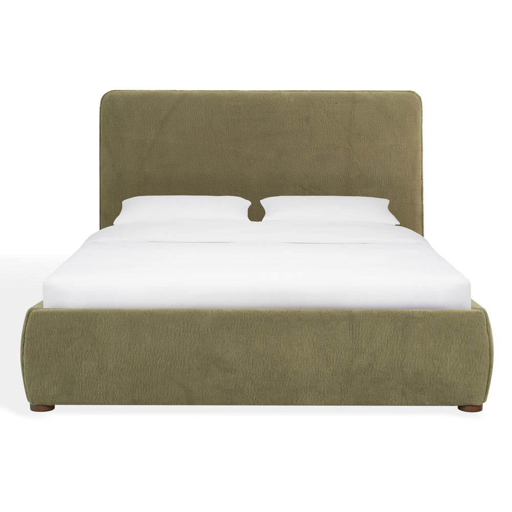 Safavieh - Callahan Teddy Full Bed / Olive Green / Walnut - SFV4801I-F-2BX view 1