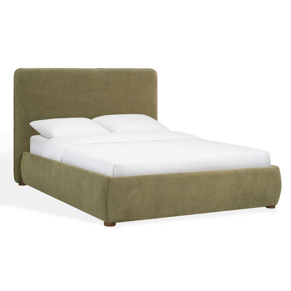 Safavieh - Callahan Teddy Full Bed / Olive Green / Walnut - SFV4801I-F-2BX view 3