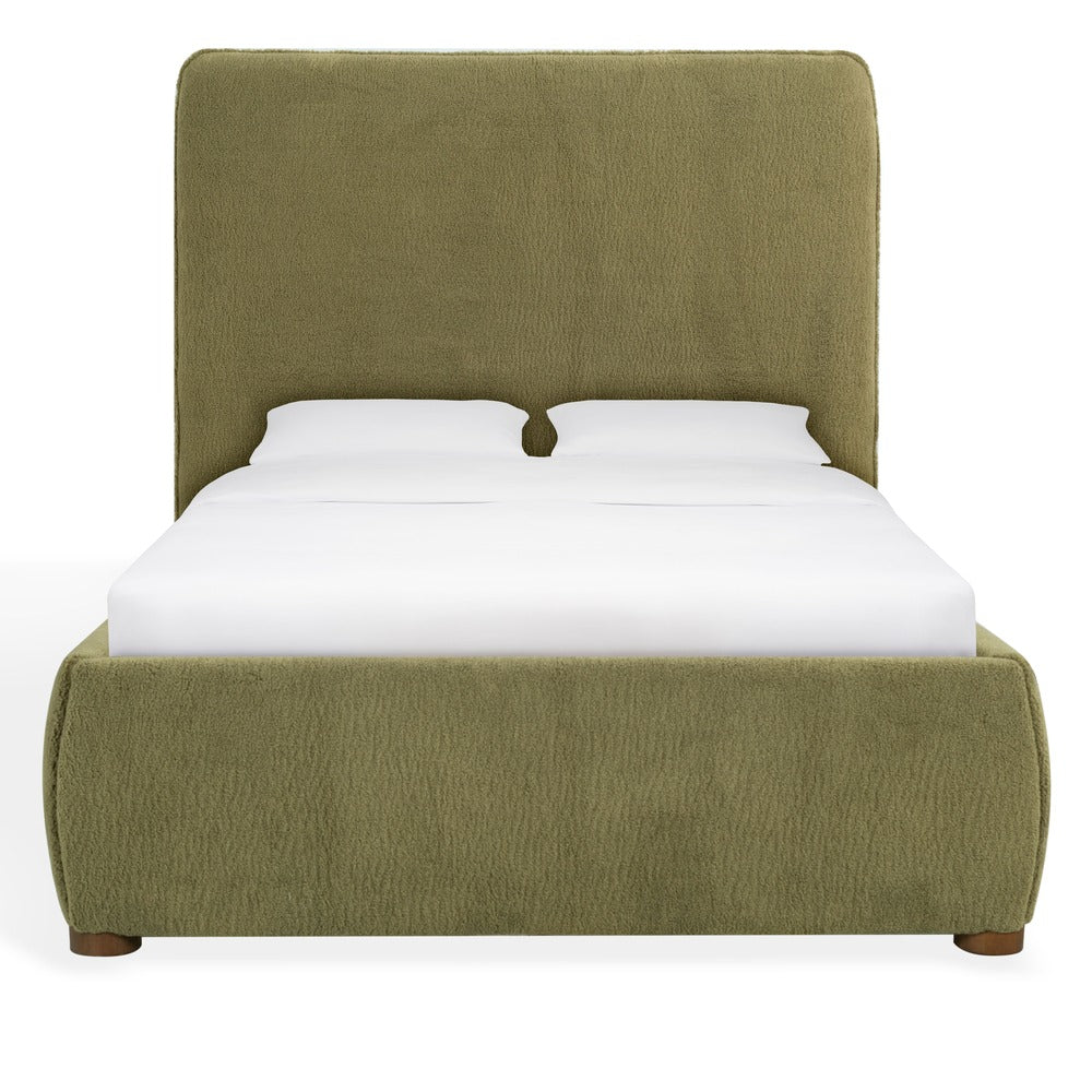 Safavieh - Callahan Teddy Twin Bed / Olive Green / Walnut - SFV4801I-T-2BX view 1
