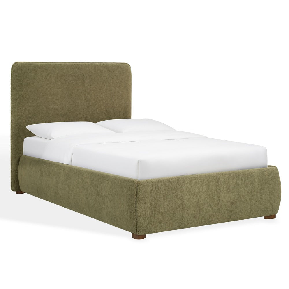 Safavieh - Callahan Teddy Twin Bed / Olive Green / Walnut - SFV4801I-T-2BX view 3