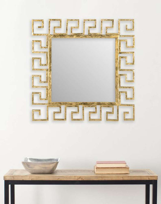 Safavieh - Calliope Greek Key Mirror - Antique Gold - MIR4034A veiw 1