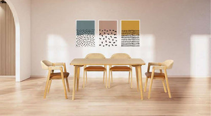 Safavieh - Couture - Calverton Wood Dining Table - Natural - SFV4201A veiw 3