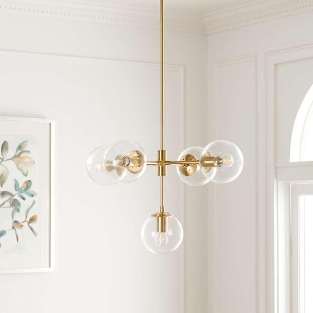 Safavieh - Camaria 5Lt 23in Chandelier - Gold - CHA7002A veiw 1