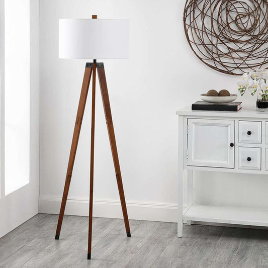 Safavieh - Cameo 62.5in Floor Lamp - Walnut - FLL4102A veiw 1