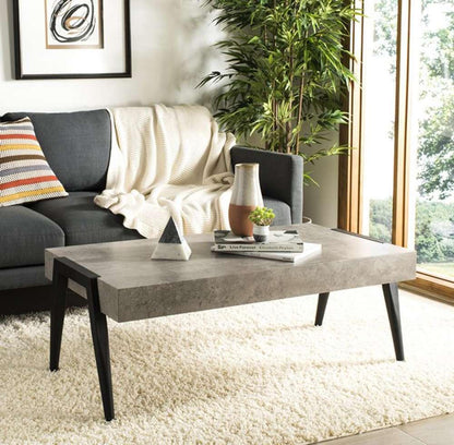 Safavieh - Cameron Coffee Table - Light Grey - Black - COF7008A veiw 2