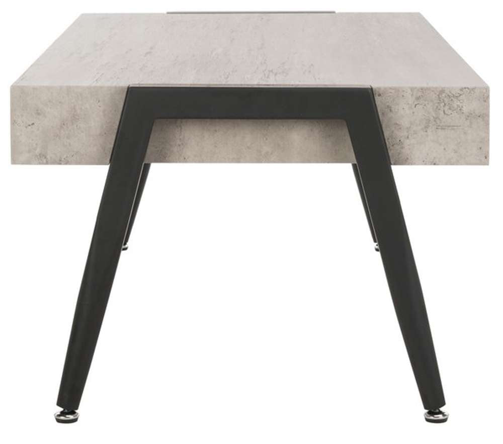 Safavieh - Cameron Coffee Table - Light Grey - Black - COF7008A veiw 4
