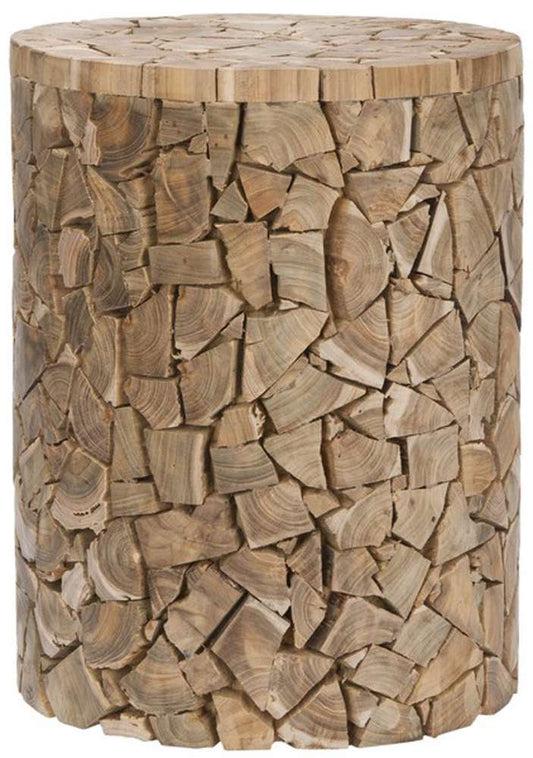 Safavieh - Canyon Round Stool - Medium Oak - FOX1000A veiw 1