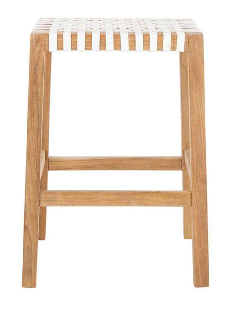 Safavieh - Capri Counter Stool - Natural - White - BST1009A veiw 1