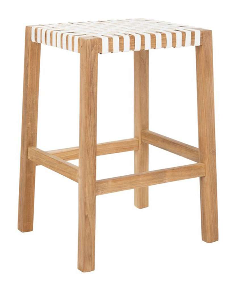 Safavieh - Capri Counter Stool - Natural - White - BST1009A veiw 3