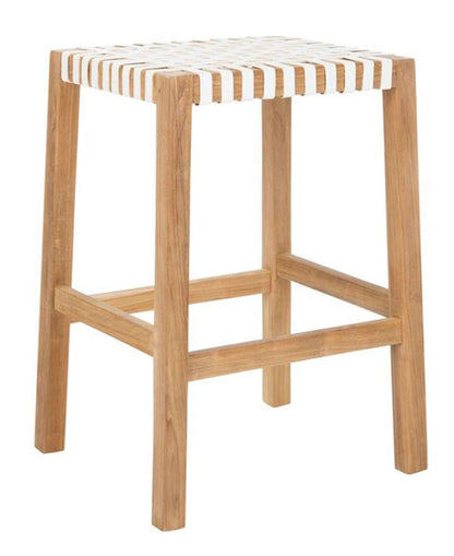 Safavieh - Capri Counter Stool - Natural - White - BST1009A veiw 3