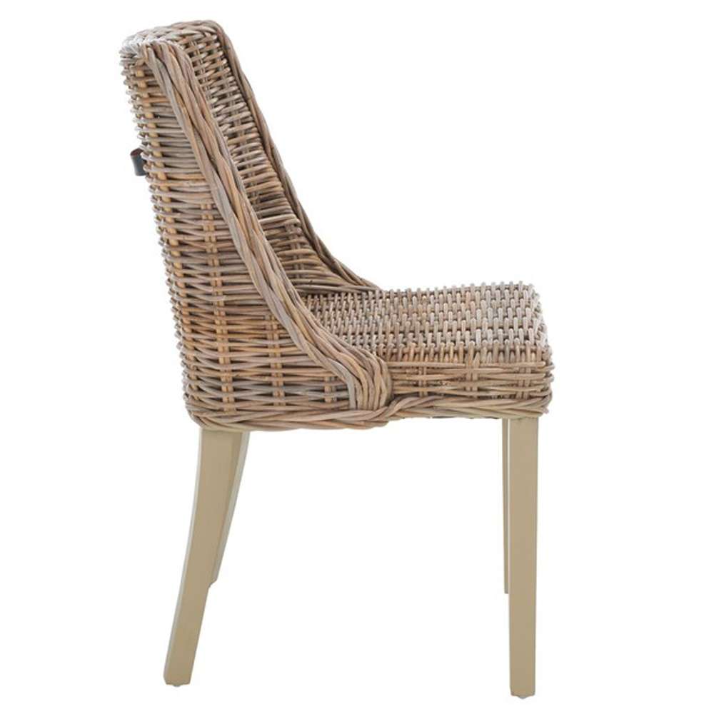 Safavieh - Caprice Dining Chair - Grey  (Set of 2) - SEA7005A-SET2 veiw 4
