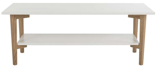 Safavieh - Caraway Rectangle Coffee Table - White - Oak - FOX8202A veiw 1