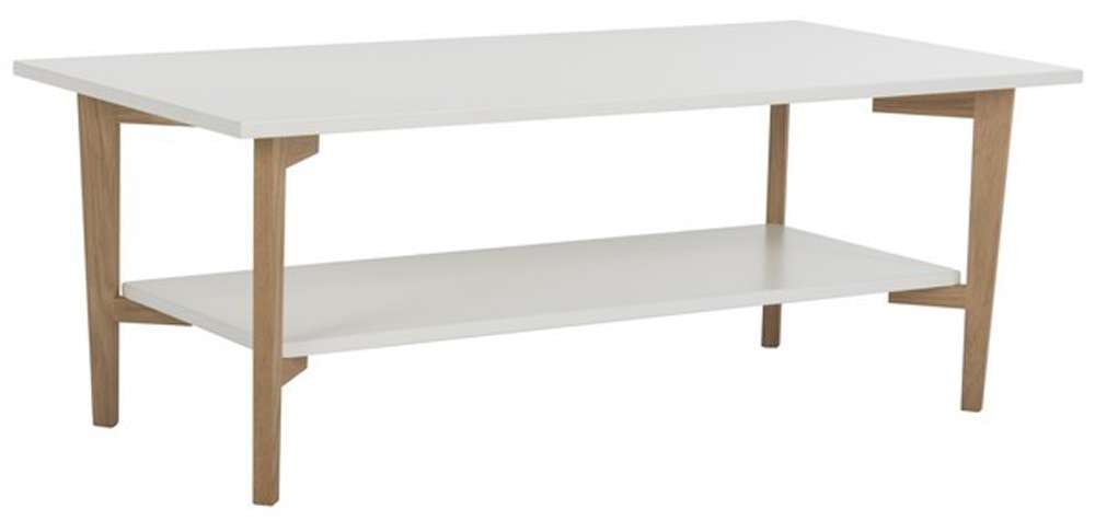 Safavieh - Caraway Rectangle Coffee Table - White - Oak - FOX8202A veiw 3