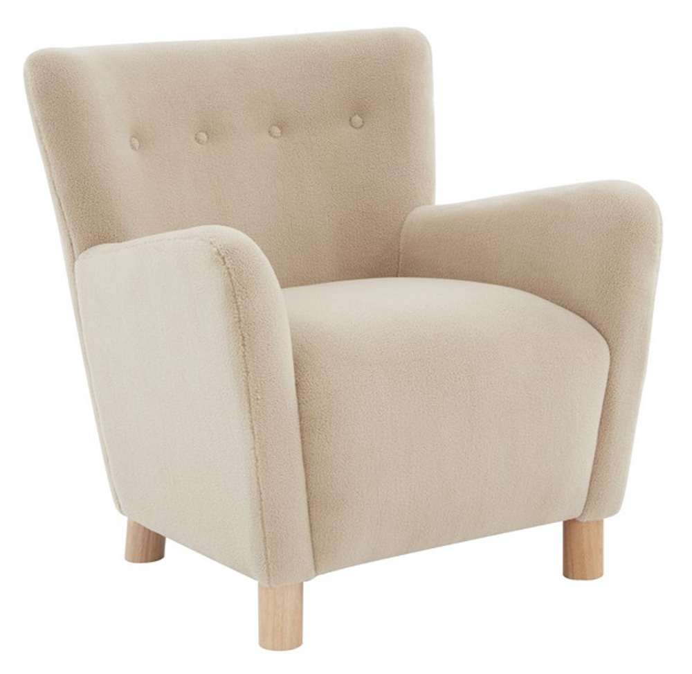 Safavieh - Couture - Carey Faux Shearling Chair - Tan - SFV4794B veiw 3
