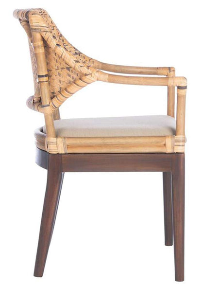 Safavieh - Carlo Arm Chair - Brown&Honey - Beige - SEA4002A veiw 4