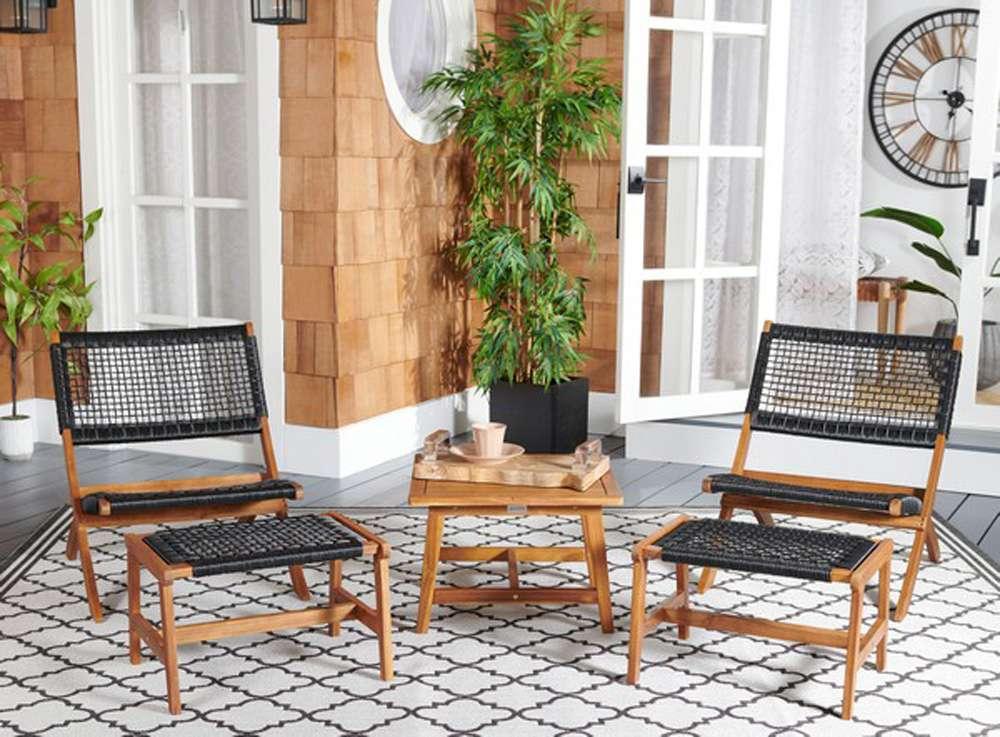 Safavieh - Casella Living Set - Natural - Black - PAT7077E veiw 3