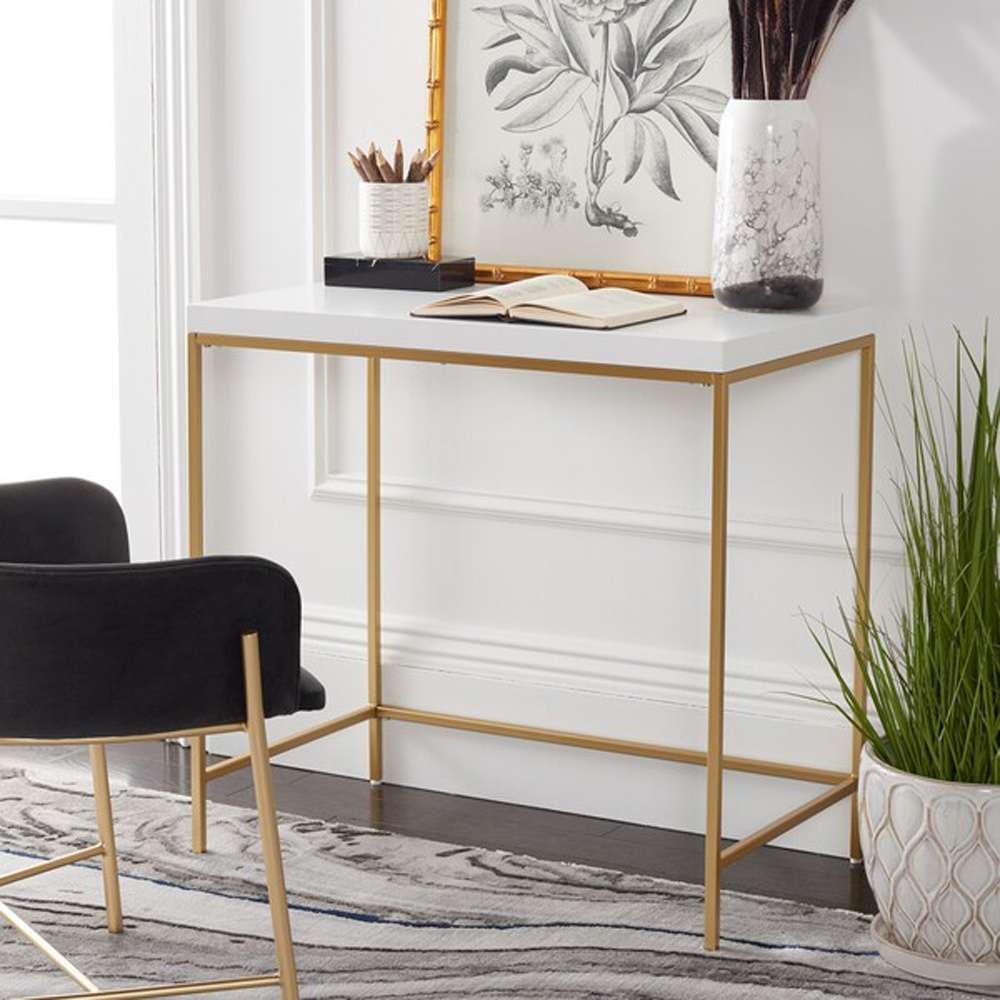 Safavieh - Cass Desk - White - Gold - DSK5015A veiw 2