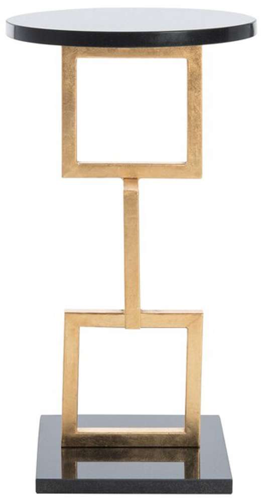 Safavieh - Cassidy Accent Table - Gold - Black - FOX2531A veiw 1