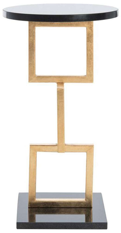 Safavieh - Cassidy Accent Table - Gold - Black - FOX2531A veiw 1