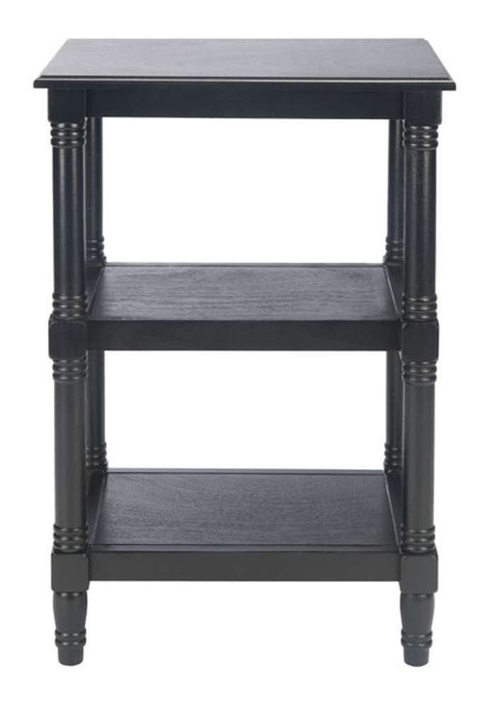 Safavieh - Cassie 3 Shelf Accent Table - Black - ACC5715B veiw 1