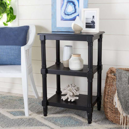 Safavieh - Cassie 3 Shelf Accent Table - Black - ACC5715B veiw 2