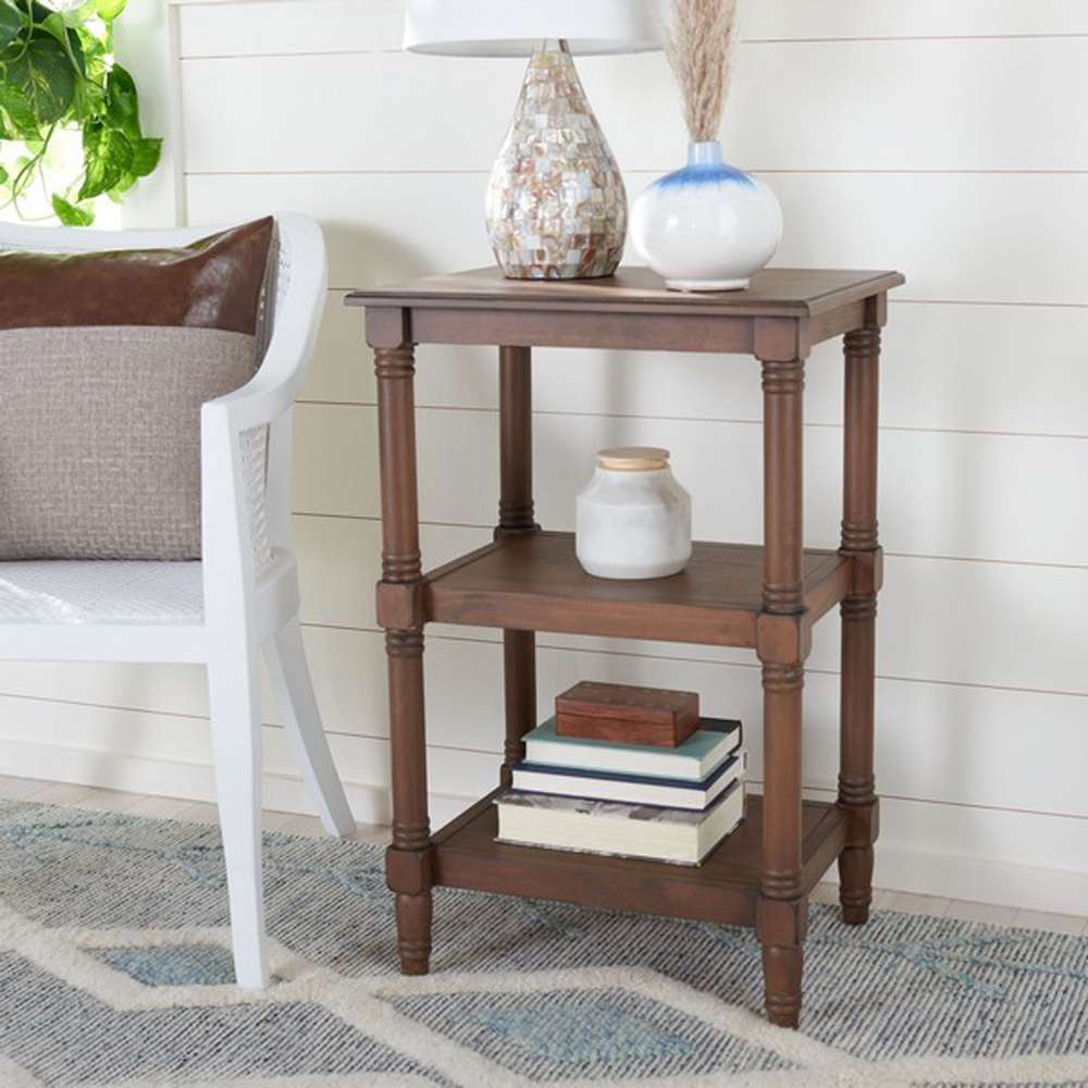 Safavieh - Cassie 3 Shelf Accent Table - Brown - ACC5715C view 2