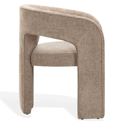Safavieh - Catharia Chenille 3 Leg Dining Chair / Dark Brown - SFV4602F view 4