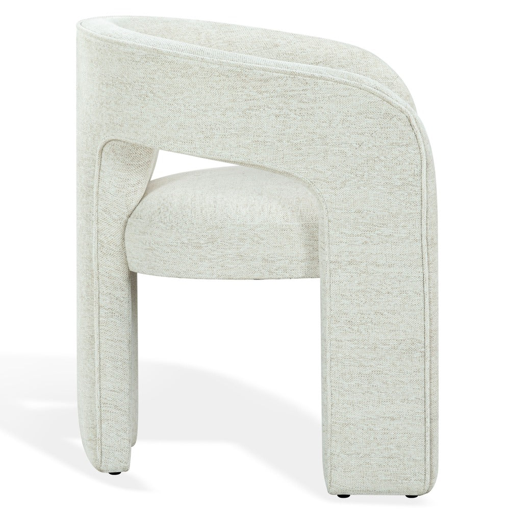 Safavieh - Catharia Chenille 3 Leg Dining Chair / Taupe - SFV4602G view 4