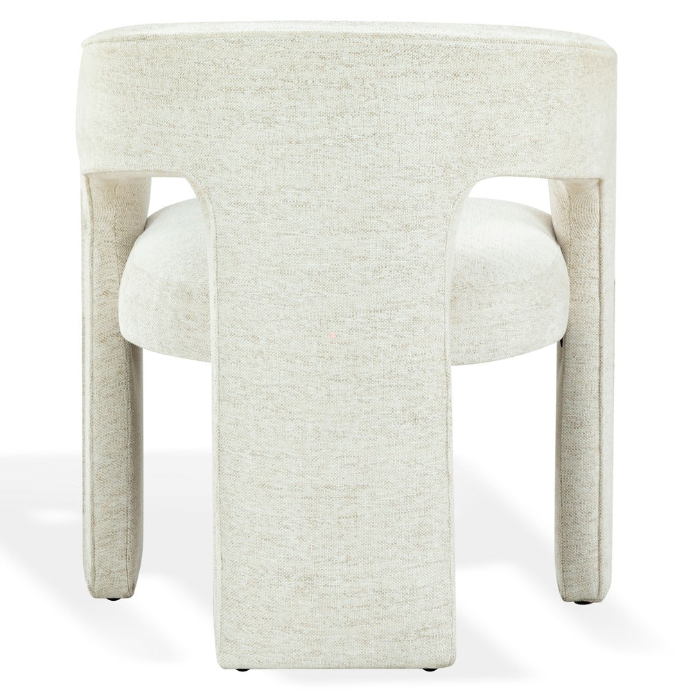 Safavieh - Catharia Chenille 3 Leg Dining Chair / Taupe - SFV4602G view 5