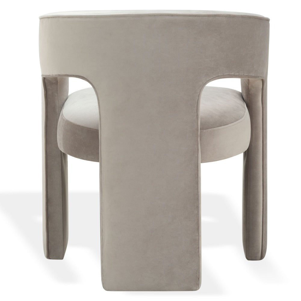Safavieh - Catharia Velvet 3 Leg Dining Chair / Light Brown - SFV4602D view 5