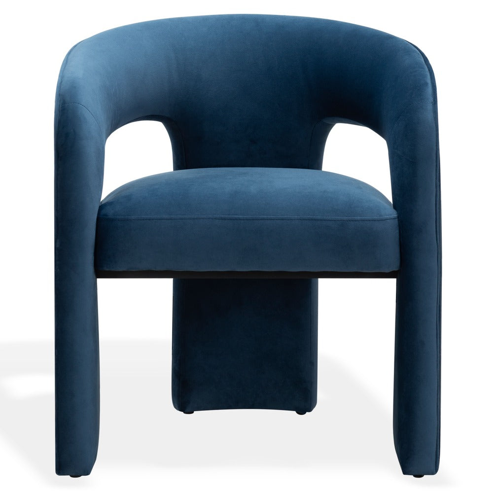 Safavieh - Catharia Velvet 3 Leg Dining Chair / Navy - SFV4602E view 1