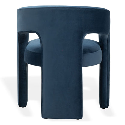 Safavieh - Catharia Velvet 3 Leg Dining Chair / Navy - SFV4602E view 5