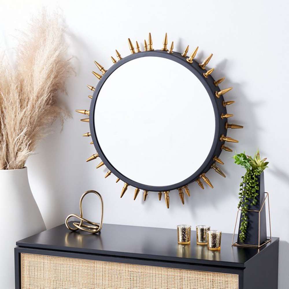 Safavieh - Ceinth 26.75in Mirror - Black - MRR3037A veiw 2