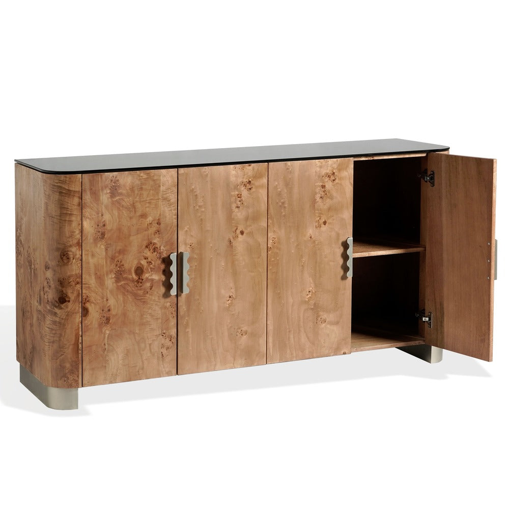 Safavieh - Celestanno Burl Veneer Sideboard / Natural Burl / Silver - SFV5789A view 1