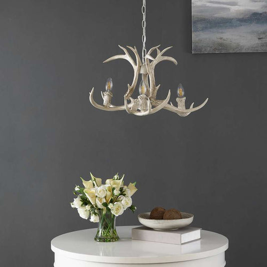 Safavieh - Cenwyn 3Lt 21.5in Chandelier - Antique White - CHA4028A veiw 1