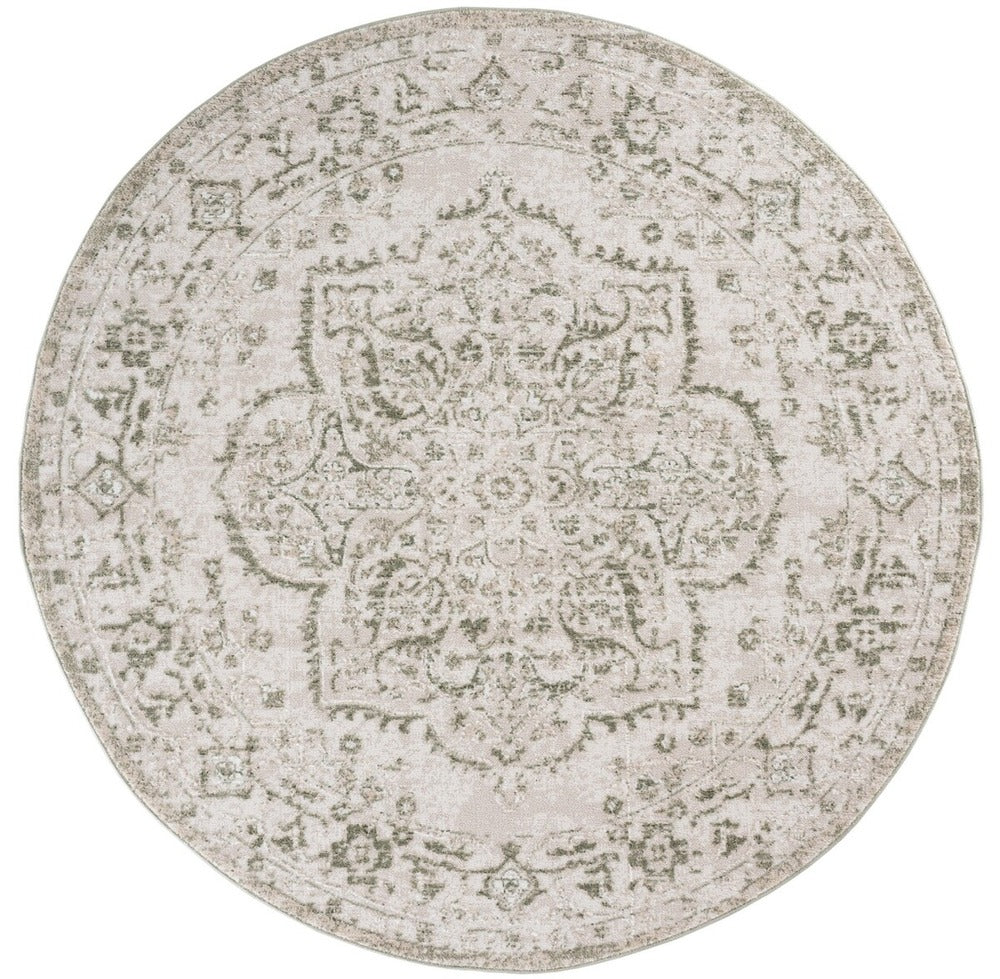 Safavieh - Chamber 214W Ivory / Green - 6.7" X 6.7" - CHM214W-7R view 1