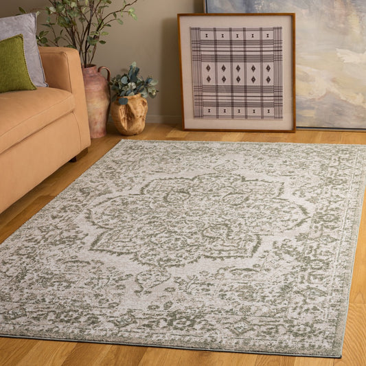 Safavieh - Chamber 214W Ivory / Green - 8" X 10" - CHM214W-8 view 2