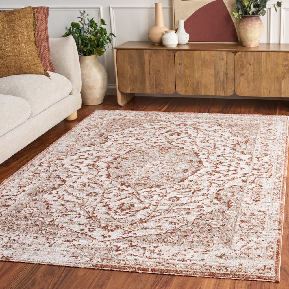 Safavieh - Chamber 216R Ivory / Rust - 8" X 10" - CHM216R-8 view 2