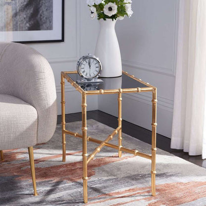 Safavieh - Chandler Accent Table - Gold - Glass - FOX2513A veiw 2