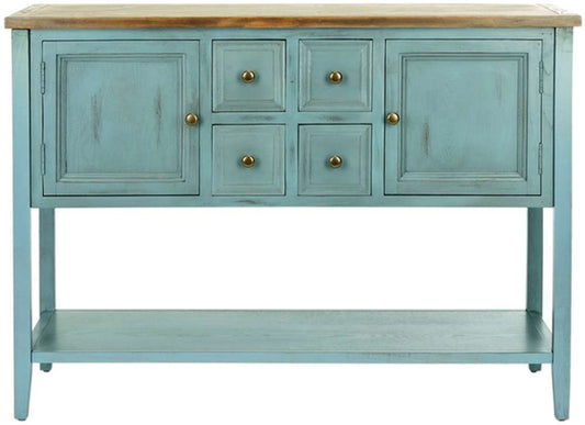 Safavieh - Charlotte Sideboard - Blue - Oak - AMH6517B veiw 1