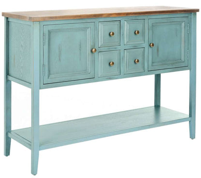 Safavieh - Charlotte Sideboard - Blue - Oak - AMH6517B veiw 3