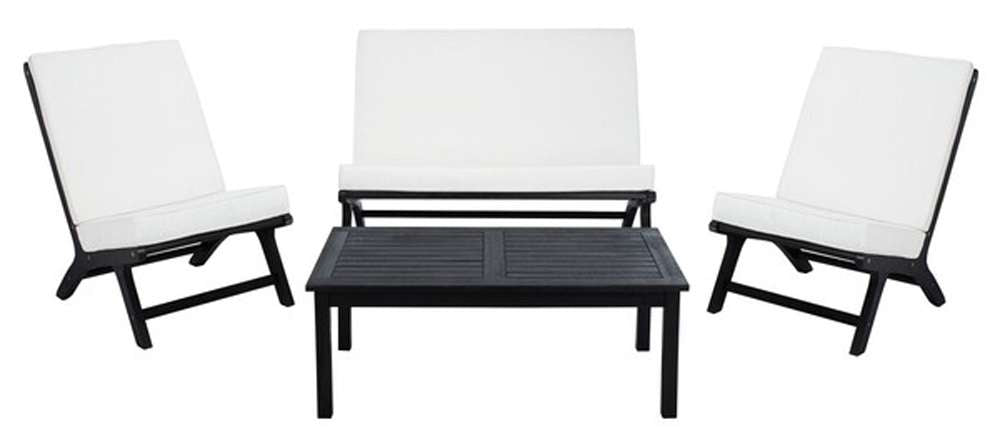 Safavieh - Chaston 4 Pc Living Set - Black - Beige - PAT7044G veiw 1