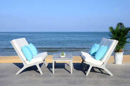 Safavieh - Chaston 4 Pc Living Set - Grey - Bge + Solid Plw - PAT7044B veiw 3