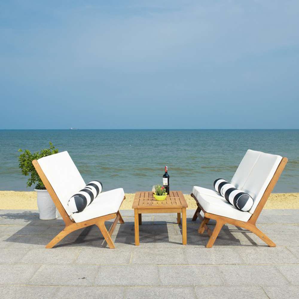 Safavieh - Chaston 4 Pc Living Set - Natural - Bge + Bolster P - PAT7044C veiw 2