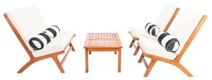 Safavieh - Chaston 4 Pc Living Set - Natural - Bge + Bolster P - PAT7044C veiw 3