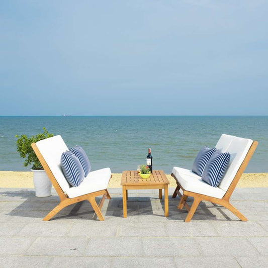 Safavieh - Chaston 4 Pc Living Set - Natural - Bge + Thn Stp P - PAT7044D veiw 2