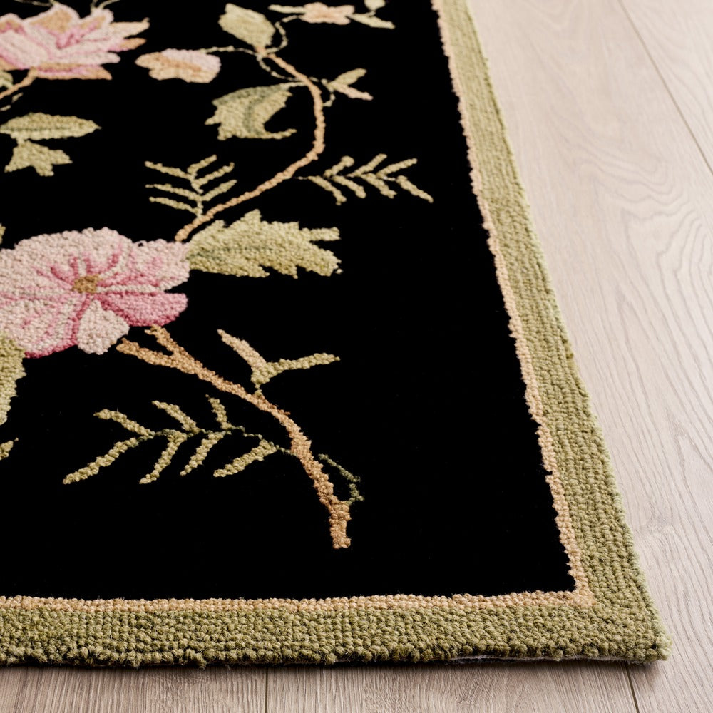 Safavieh - Chelsea Hooked Rug 263B Blk   Florence - 4" X 6" - HK263B-4OV view 2