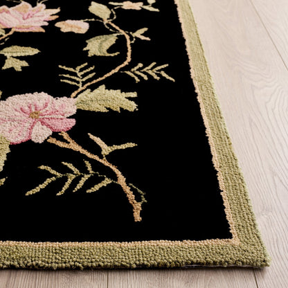 Safavieh - Chelsea Hooked Rug 263B Blk   Florence - 4" X 6" - HK263B-4OV view 2