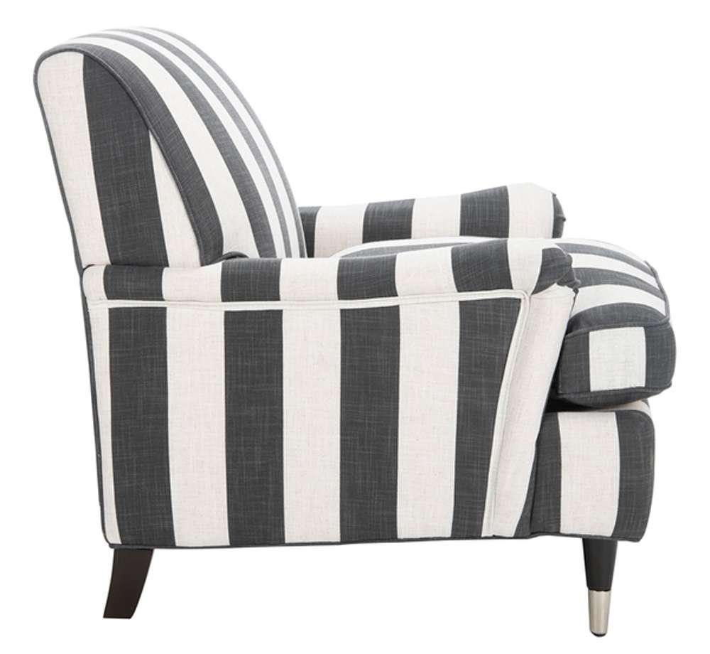 Safavieh - Chloe Club Chair - Black - White - MCR4571H veiw 3