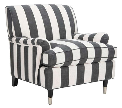 Safavieh - Chloe Club Chair - Black - White - MCR4571H veiw 4